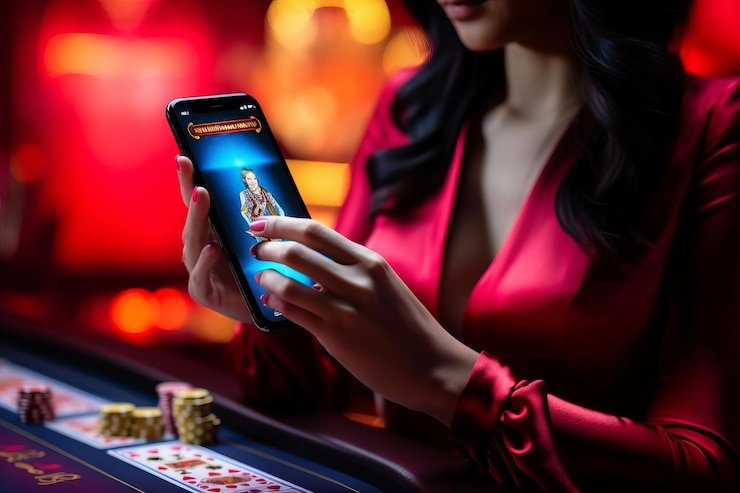 Seorang pengguna mengatur batasan waktu dan uang secara bertanggung jawab pada perangkat mobile